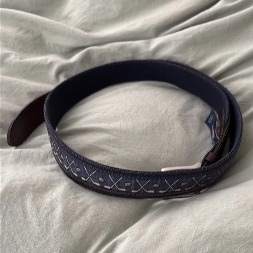 Stylish Navy Blue VINYARD VINES Men's Belt